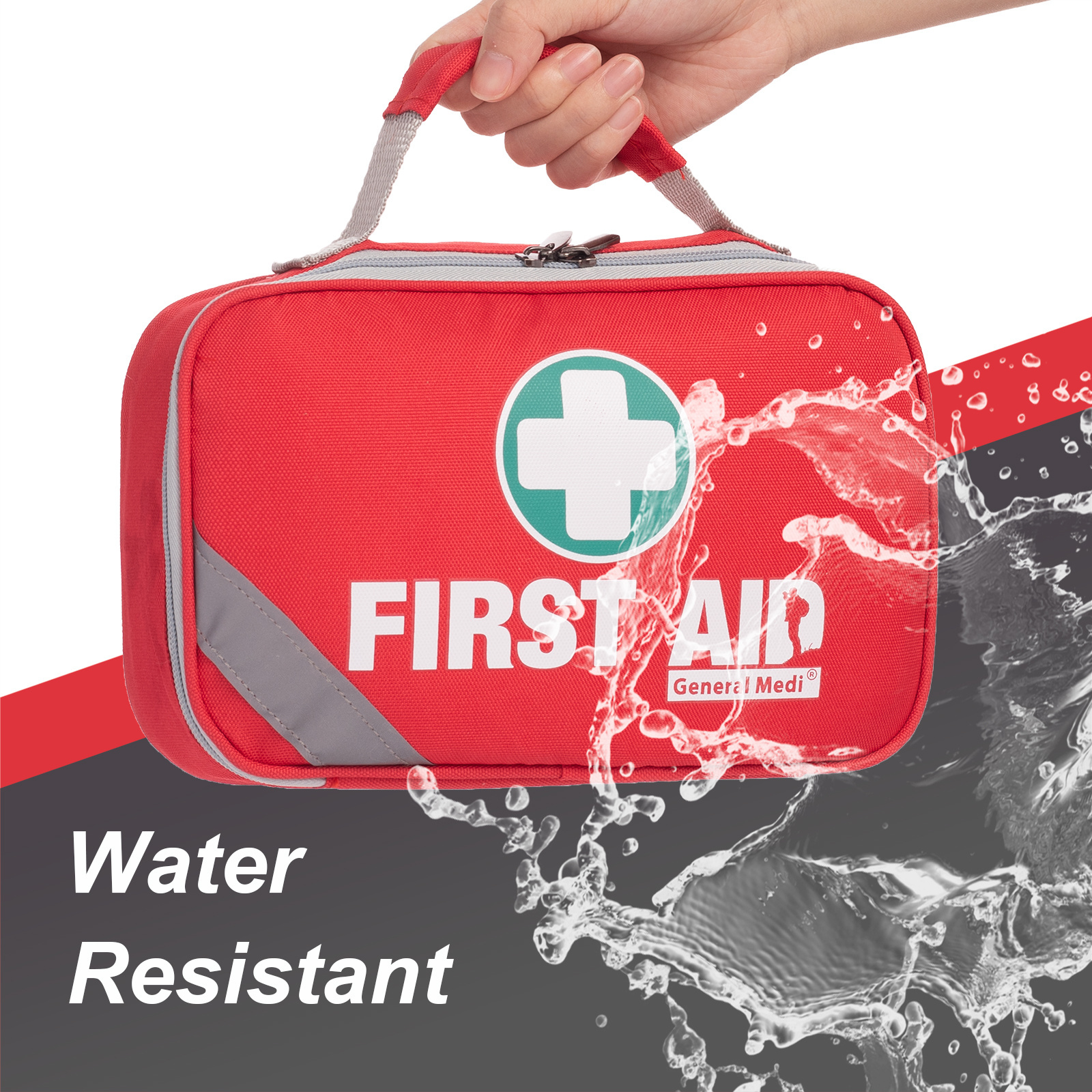 258 Piece set first aid kit red first aid for travel vehicle outdoor camping aid kit