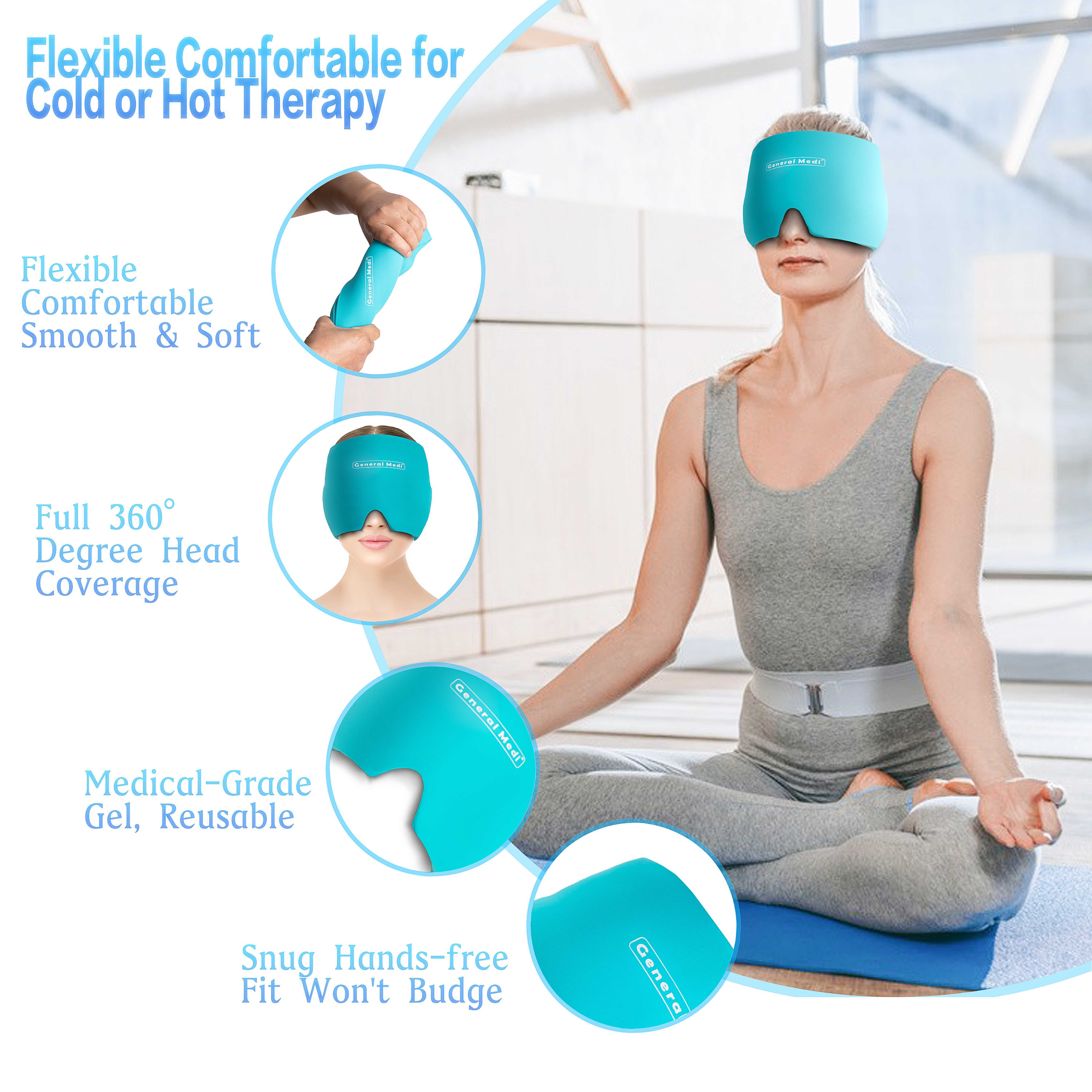 Hot Sale Widely Used Migraine Relief Cap Hot Cold Pack Reusable Hot And Cold Gel Ice Packs for Pain