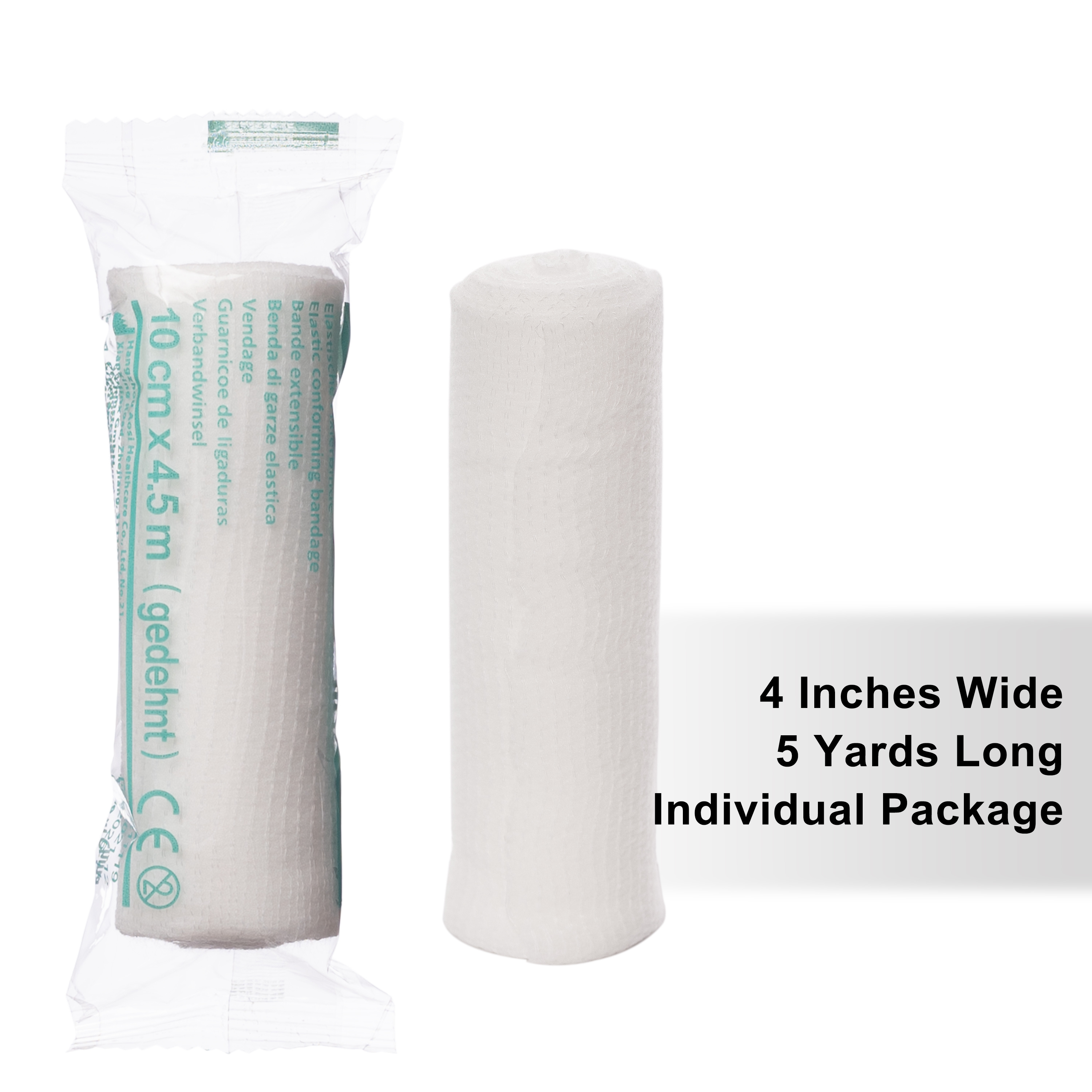 24 Pack Conforming Cotton Elastic Bandage Gauze Bandage Rolls Medical Bonus Tape Non-Sterile First Aid Supplies