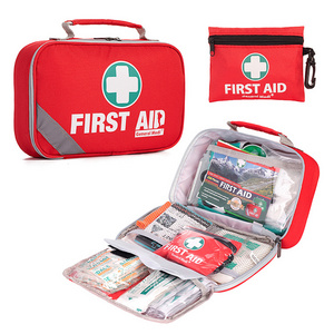 258 Piece set universal first aid emergency kit red burn kit for travel vehicle outdoor camping