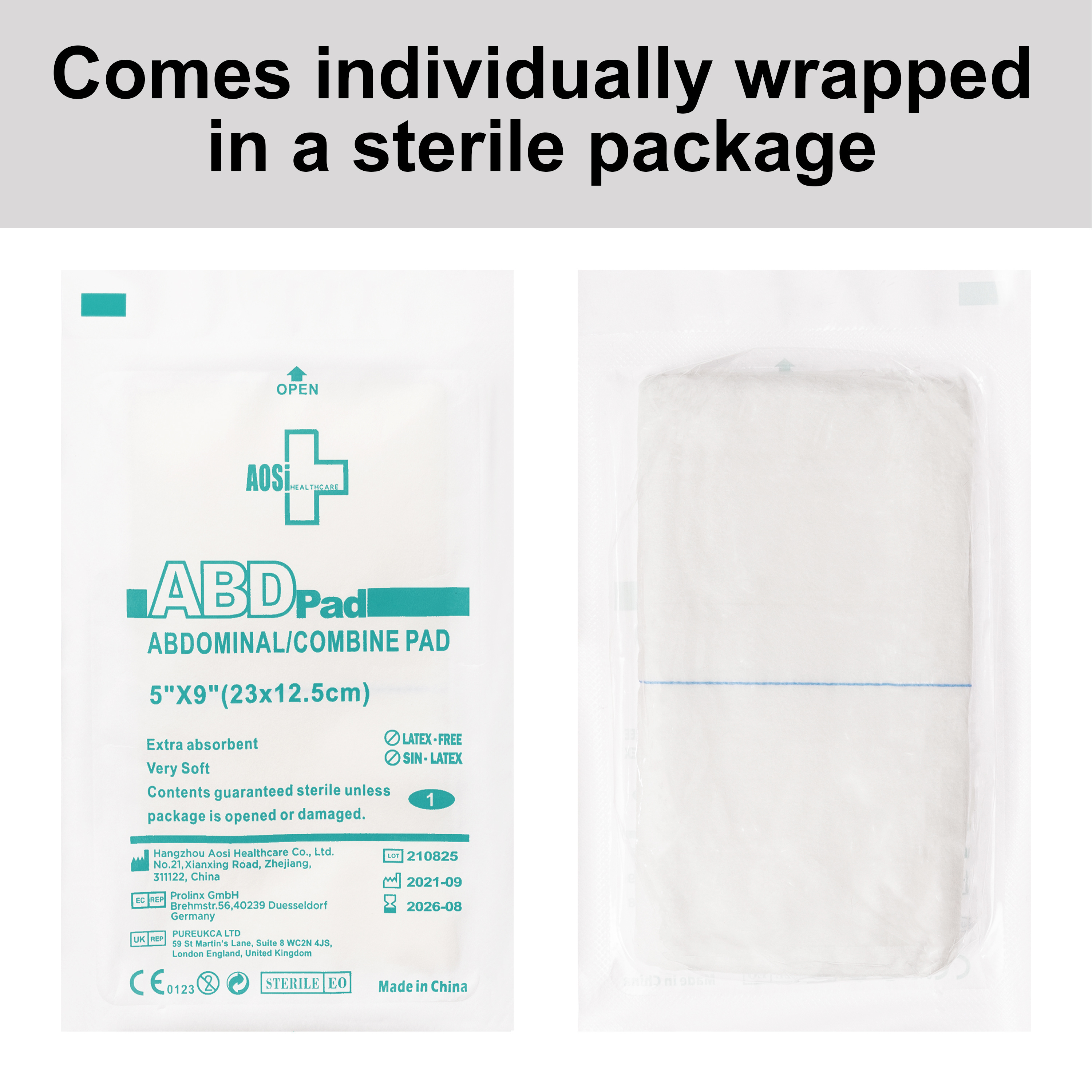 High Quality Sterile Disposable Surgical Sponges Dressing Supplier Surgery Pack  medical grade ABD Pads