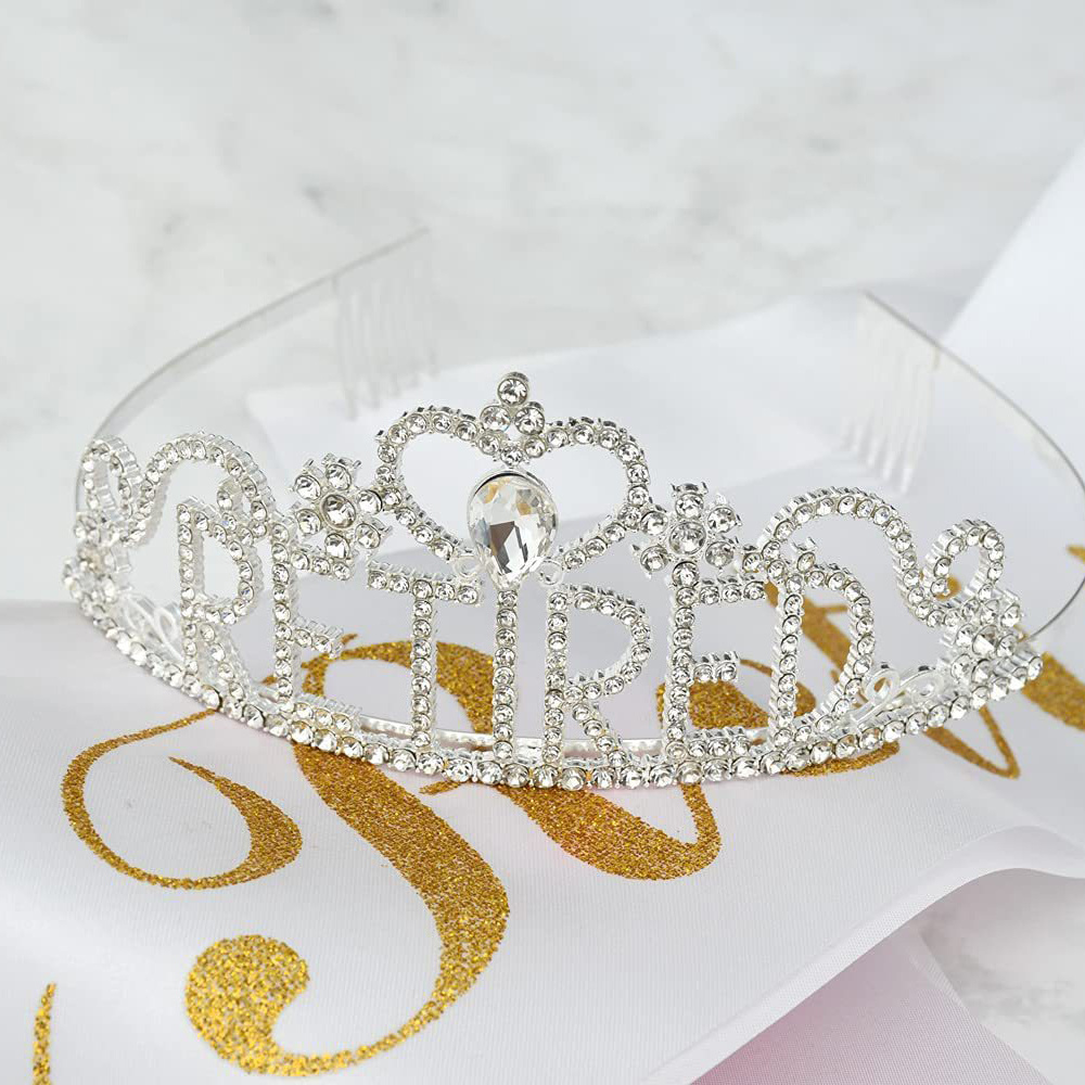 Princess Satin Sash Wedding Happy Birthday Girl Queen Hen Party Bachelorette Bride To Be Sash