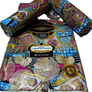 Hot Sell 100% Cotton Super Gold Wax Prints Holland Golden Wax African Ankara Fabrics