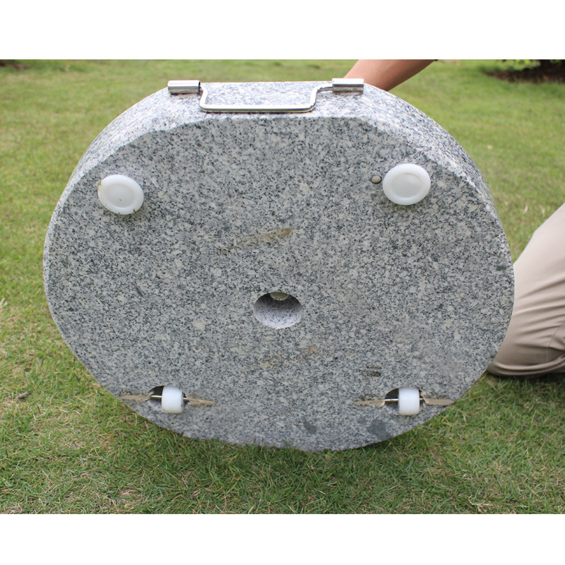 Heavy Duty Round Umbrella Stand Outdoor Base 25KG Round Granite Parasol/Umbrella bases