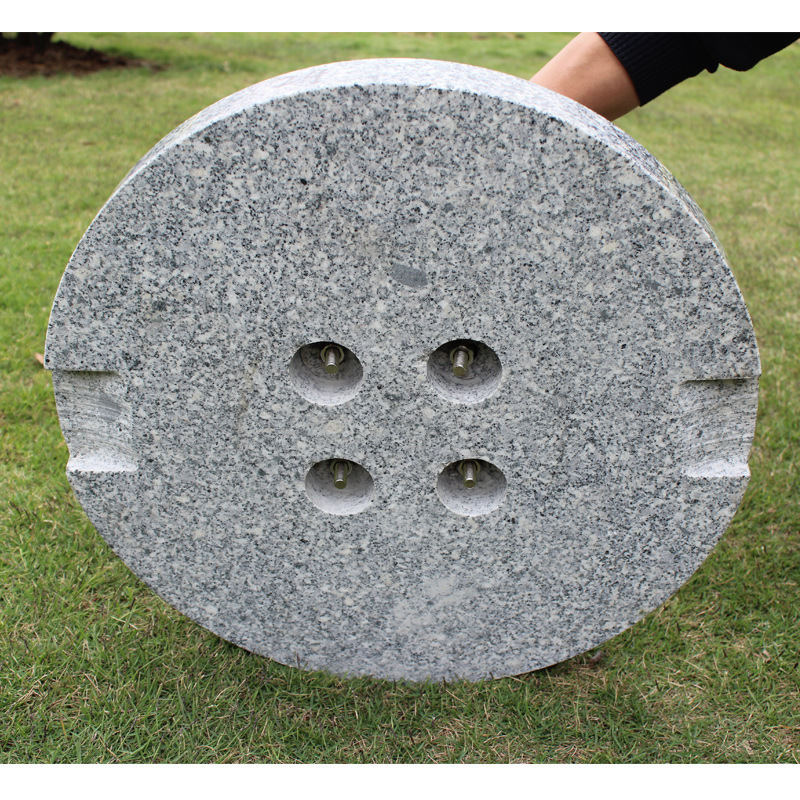 Heavy Duty Round Umbrella Stand Outdoor Base 25KG Round Granite Parasol/Umbrella bases