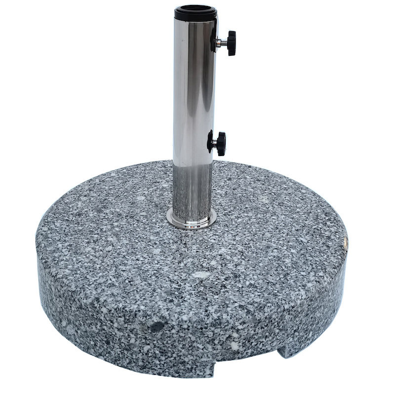 Heavy Duty Round Umbrella Stand Outdoor Base 25KG Round Granite Parasol/Umbrella bases