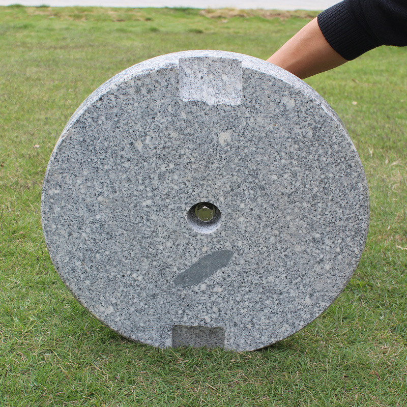 Heavy Duty Round Umbrella Stand Outdoor Base 25KG Round Granite Parasol/Umbrella bases