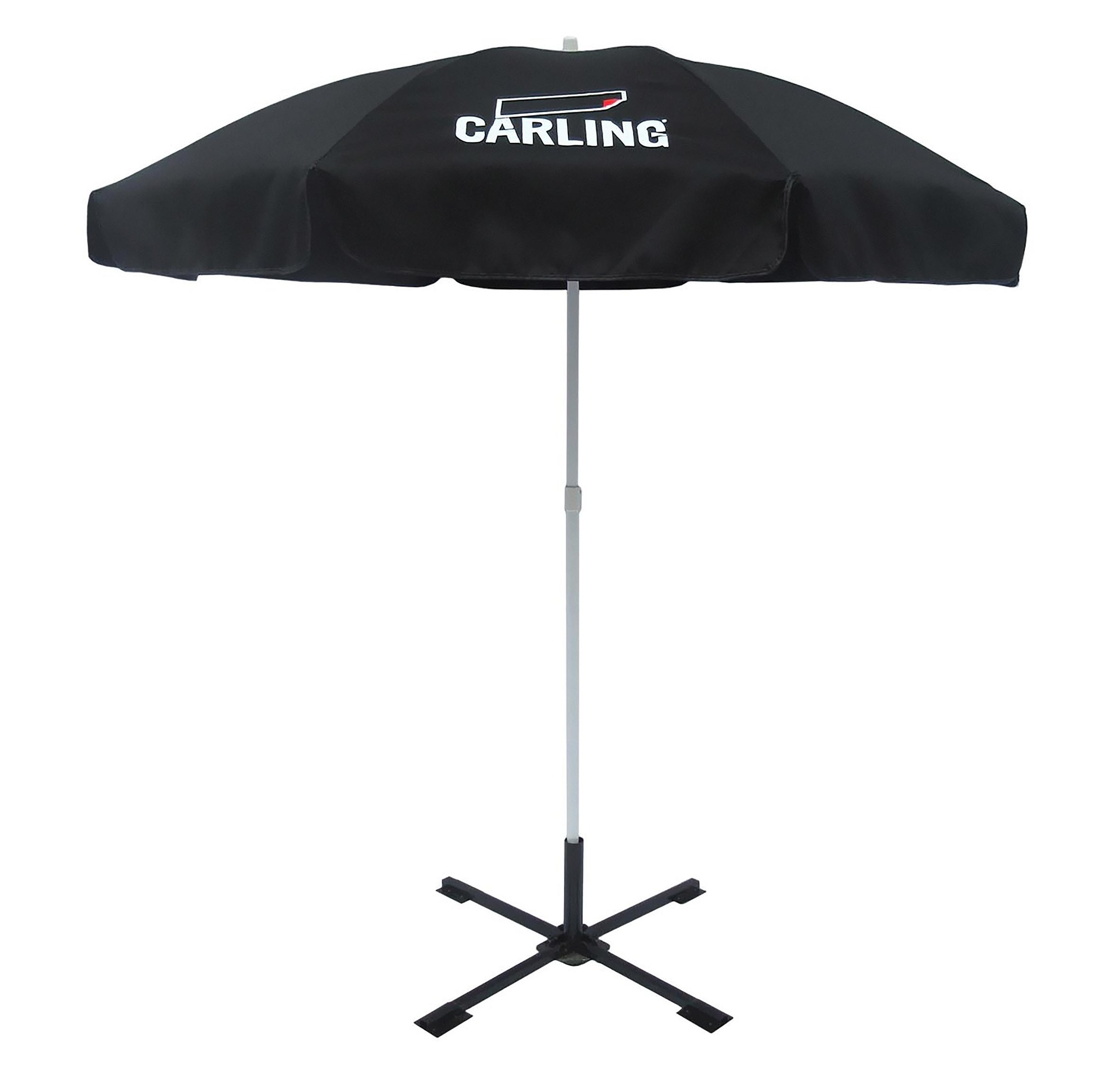 Waterproof Parasol Umbrella Push Open Pin Stop Indonesia Hardwood 210G Polyester Sun Shade Customized Outdoor Wooden Umbrella