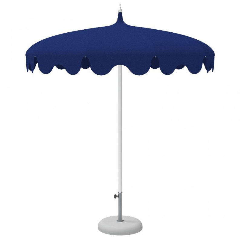 New Trendy Outdoor Pongee Fabric Steel Patio Umbrella Garden Fringe Pagoda Umbrella Outdoor Parasol for Leisure