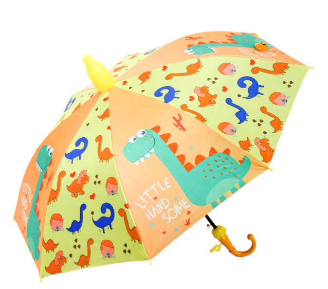 Manufacturer  Cute Cartoon Kids Umbrella Wholesale Custom Logo Color kids Umbrella Children  Cheap Stick Anti-drip Umbrella