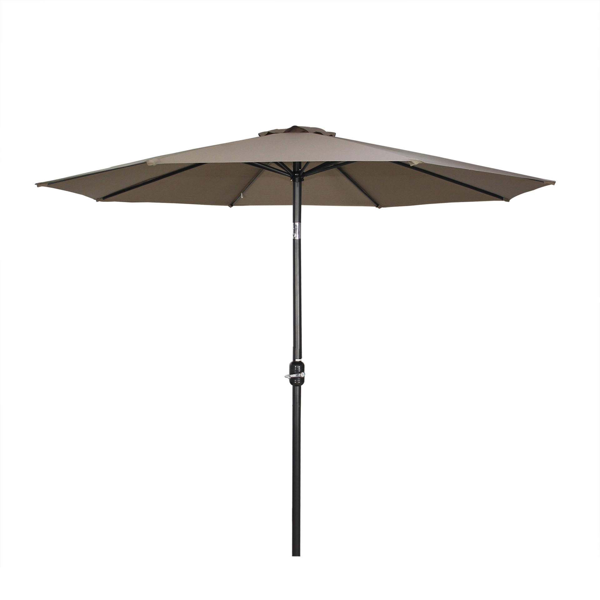 Customize Available Sunshade 180G Polyester Cover Fabric with Hand Crank Blue Red Khaki Green Color Selectable Outdoor Umbrella