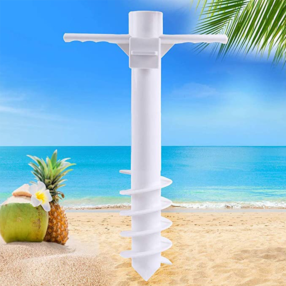 Amazon E-commerce Hot Selling New Beach Umbrella Three Stripes Sand Anchor for Fix