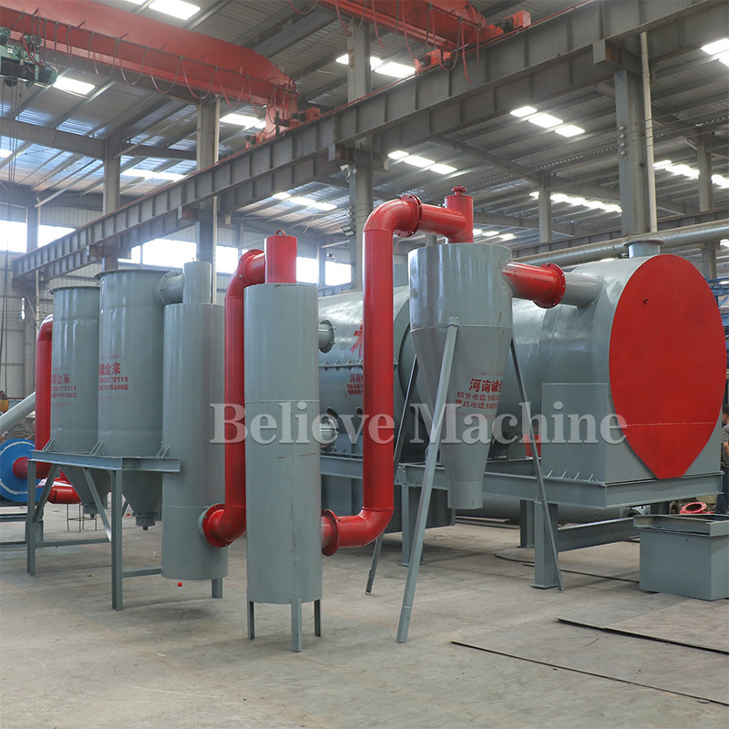 20 years experience pyrolysis furnace for carbon biomass charcoal  carbonization furnace charcoal making machine