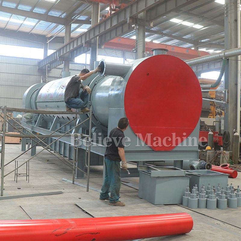 Waste Carbonization Furnace Biocoal Equipment  Sawdust Coconut Biochar Pyrolysis Machine Factory Price