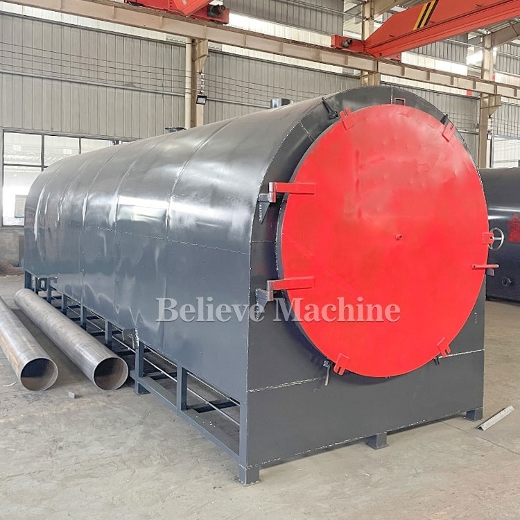 Wood Log Coconut Shell Carbonizing Kiln For Charcoal Carbonization Furnace Short Cooling Time Biochar Machine