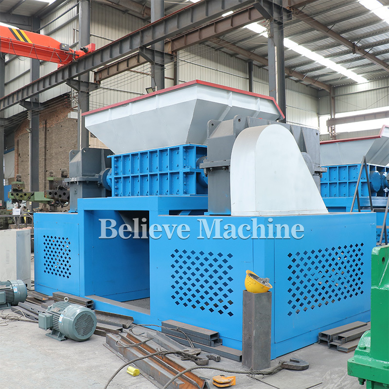 Factory price automatic portable big used car truck tire shredder old tyre recycling machine for sale