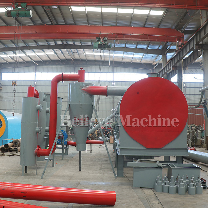 Factory price biochar processing machine which usage rice husks carbonization furnace with cooling system carbonization stoves