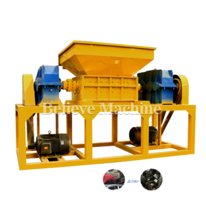 Durable Industrial Metal Shredder Equipment Heavy Duty Double Shaft Metal Shredder Machine