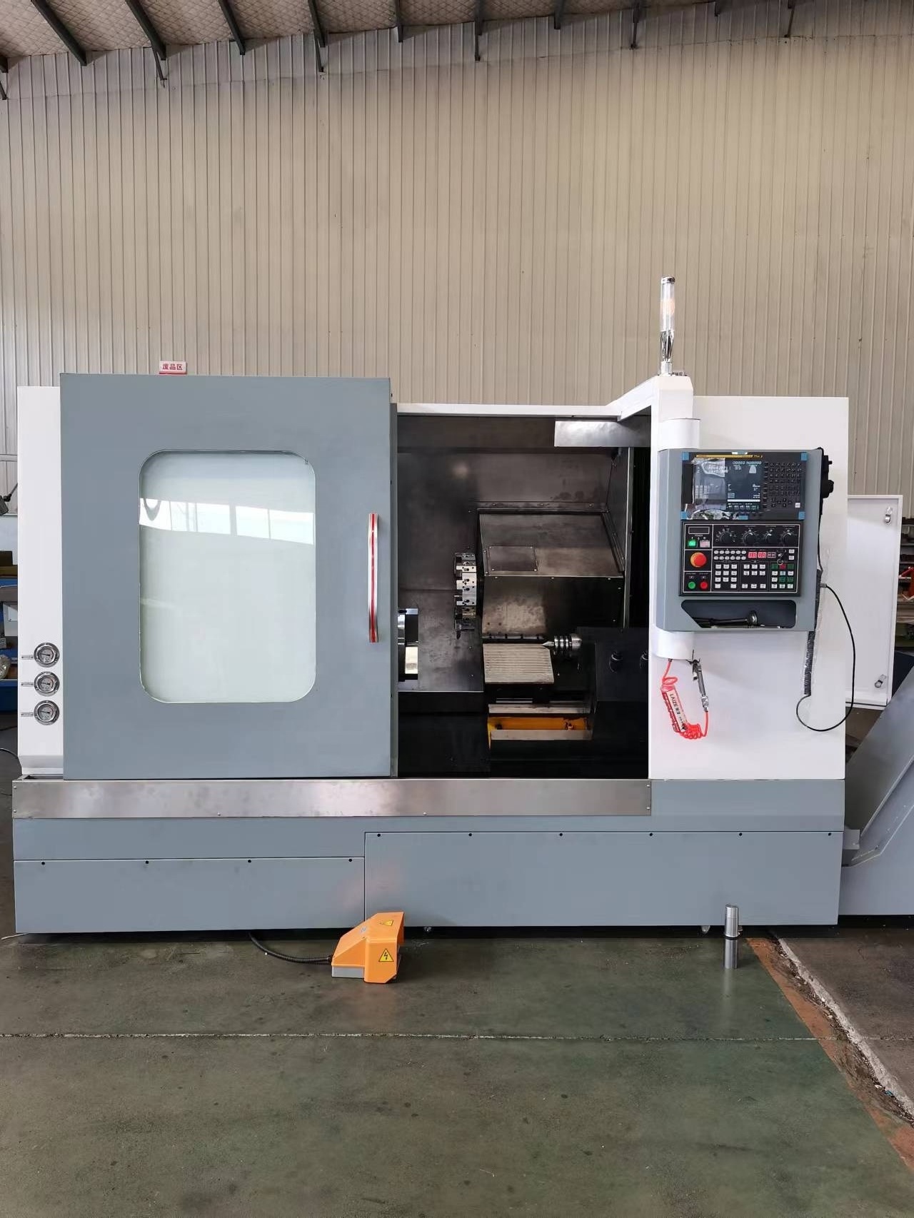 TCK6360 Turning And Milling High precision Inclined Body Linear Rail Lathe Automatic Feeding Cnc Lathe