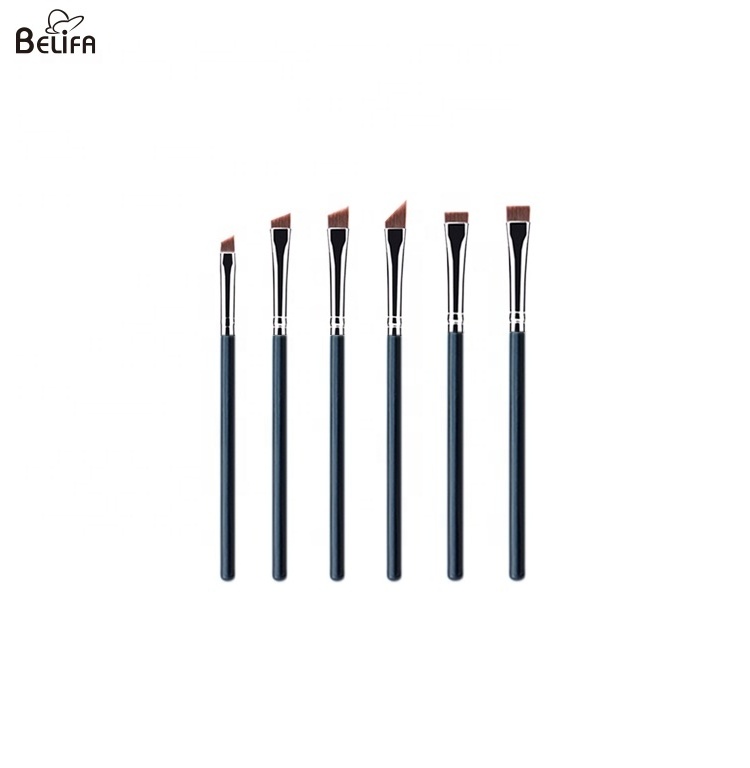 private label custom angular concealer eye tinit precise ultra eyebrow fine angle line thin flat head angled eyeliner brow brush