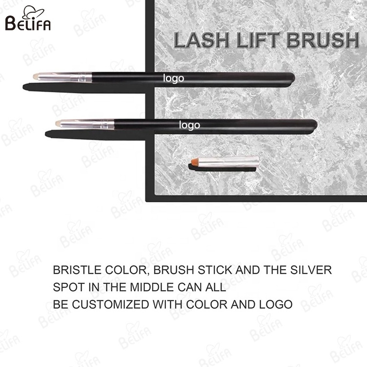 New Customized Logo Eyelash Perm Lash Lift Tool Private Label Laminator Lash Lift Brushes Sturdy Lash Lifting Glue Brush