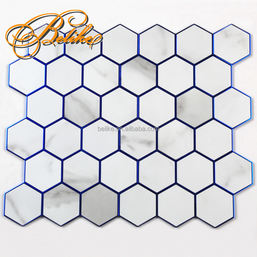 Peel and Stick Aluminum Mosaic Wall Tile Feature Covering Home Decor Ornamental Self Adhesive Embed Metallic Grout Elegant