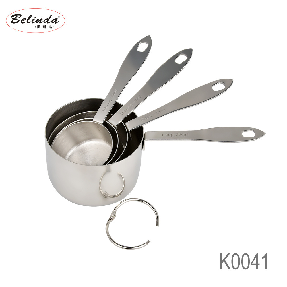 Stainless Steel 4 Pieces Measuring Cup and Measuring Spoon set