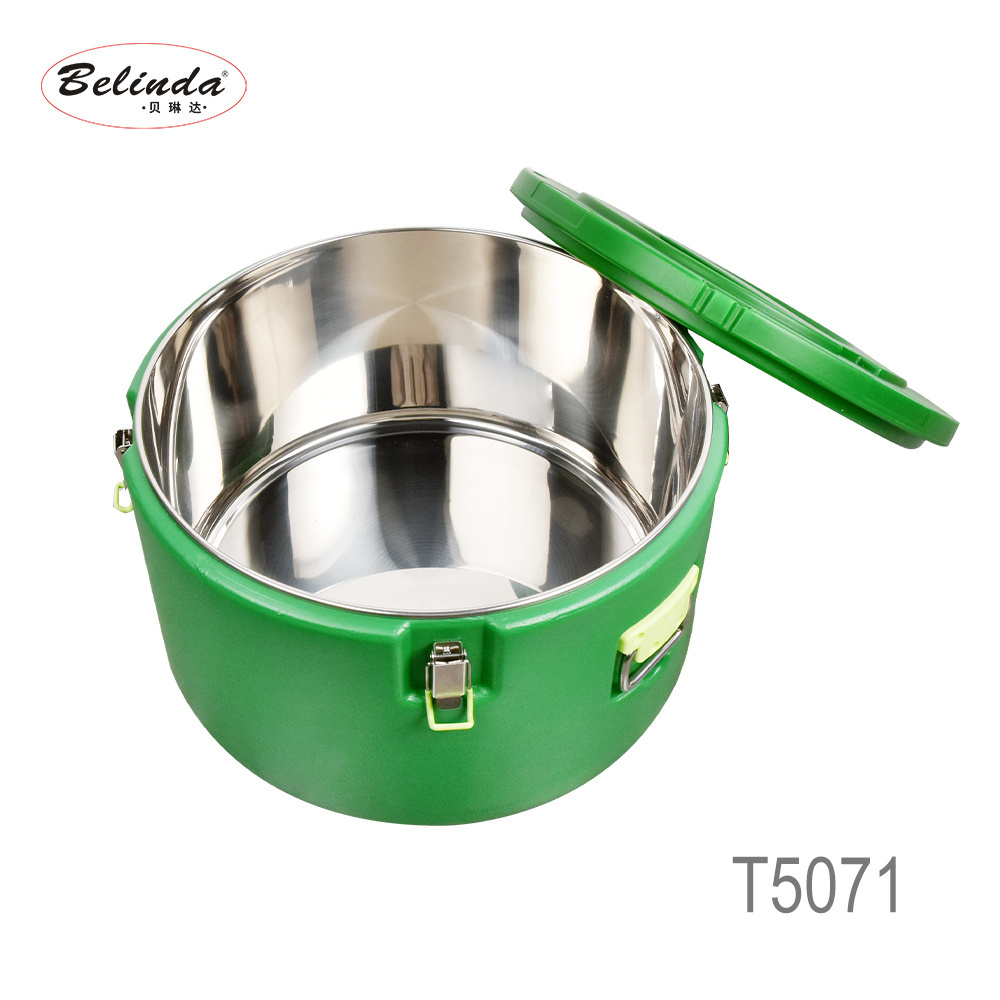 Stainless Steel Heat Temperature Preservation Insulation Barrel Pot Food Barrel Containers Milk Tea Warmer Bucket