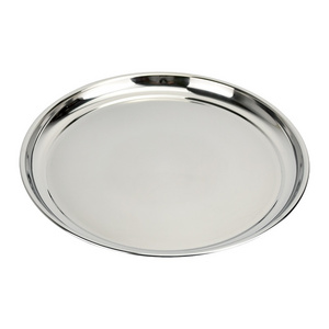 Stainless Steel Tray Serving Plate Food Waiters Indian Thali Dish Mess Catering Tray