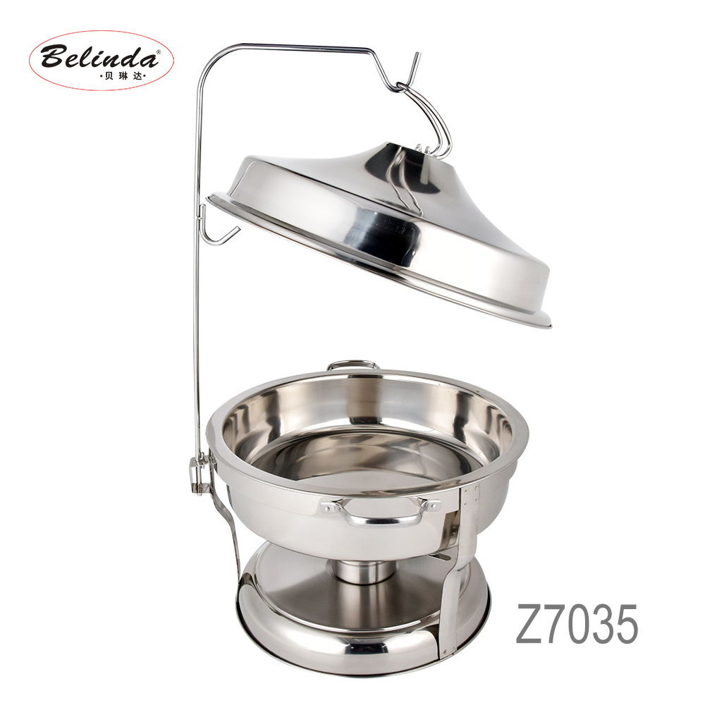 Factory Supplies Golden Chafing Dishes Chafer Dish Buffet Set With Hanger Stainless Steel Food Warmer Bulk Mini Chafing Dish