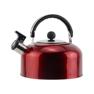 Colorful Printing Cheap Metal Stainless Steel Water Tea Boiling Kettle Whistling