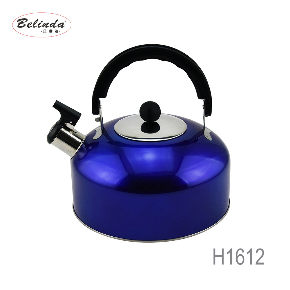 Colorful Printing Cheap Metal Stainless Steel Water Tea Boiling Kettle Whistling