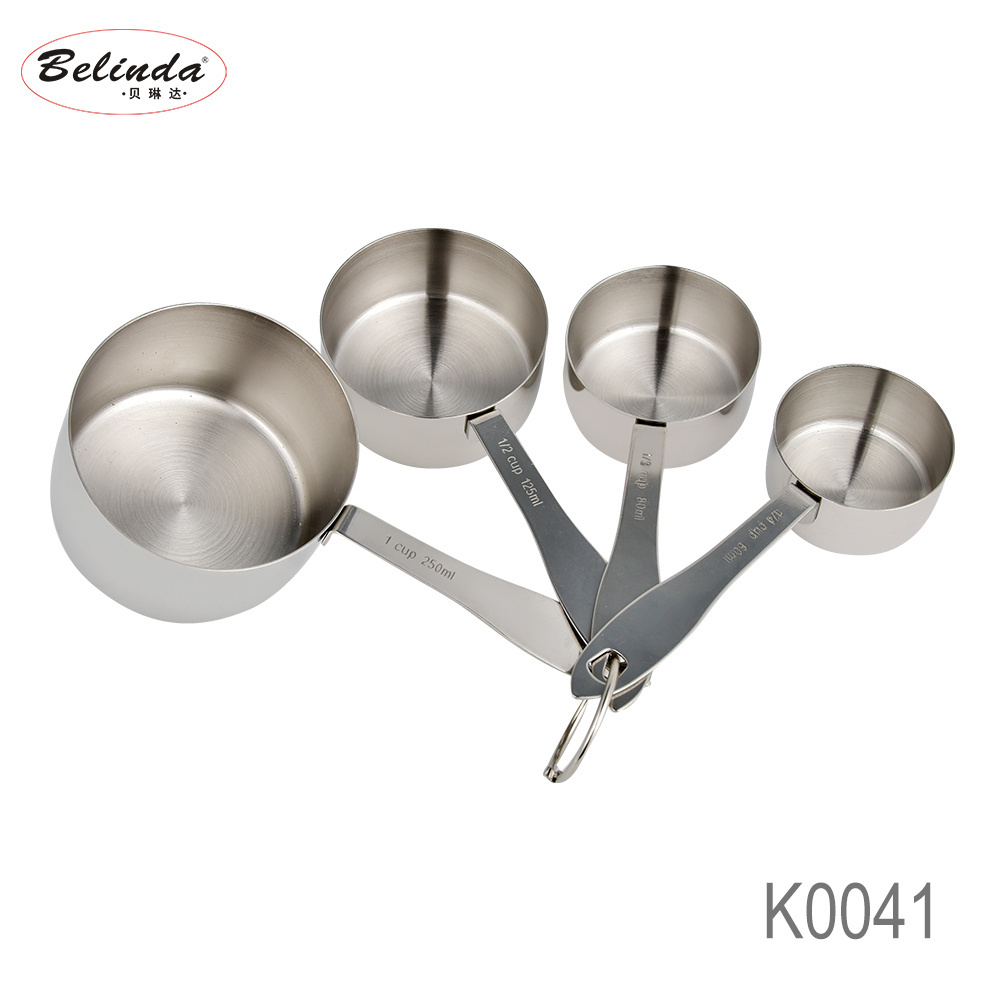 Stainless Steel 4 Pieces Measuring Cup and Measuring Spoon set