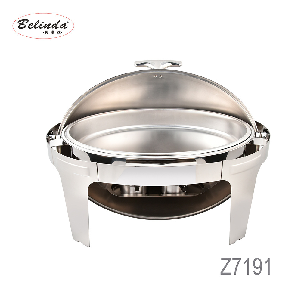 oval shape cover stainless steel chafing dish