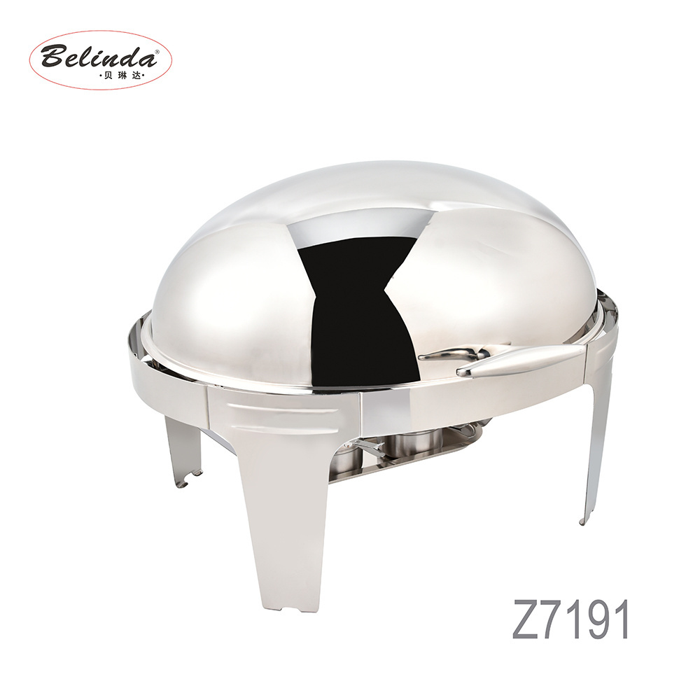 oval shape cover stainless steel chafing dish