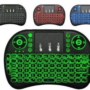 Cheapest i8 mini keyboard backlit 3 color 2.4G wireless MINI keyboard air mouse remote control