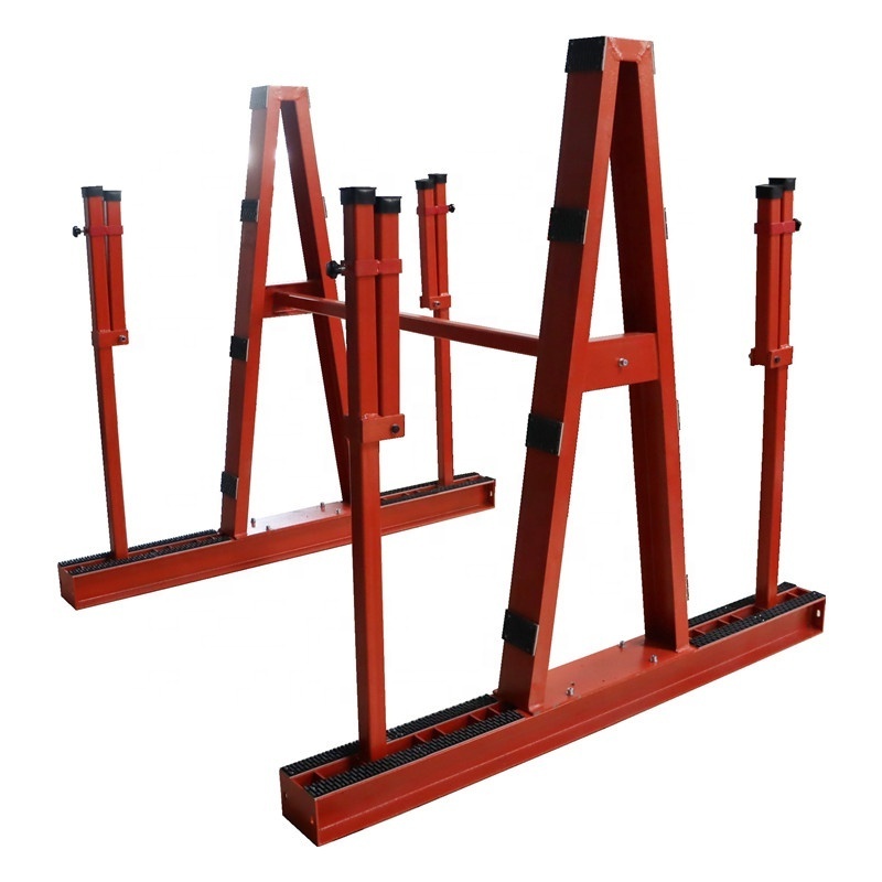 Stone slab a frame rack factory showroom granite steel display racks for marble ceramic tiles glass storage