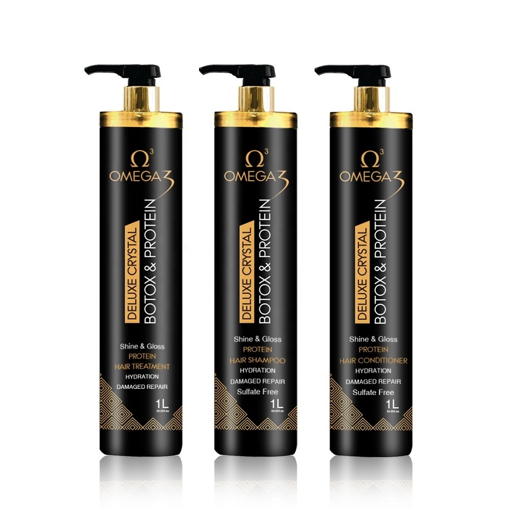 OEM Shampoo Manufacturers omega3 moisture hair shampoo with protein and keratin 1000ml