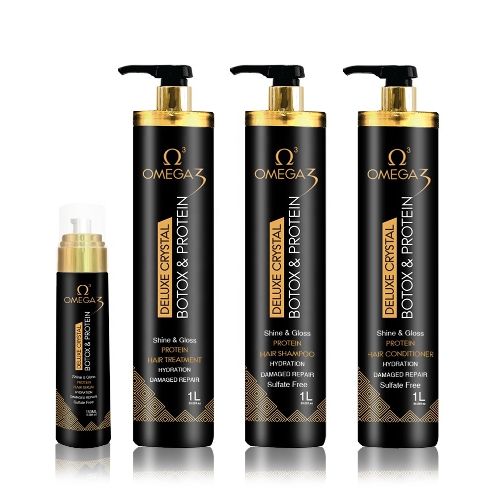 OEM Shampoo Manufacturers omega3 moisture hair shampoo with protein and keratin 1000ml