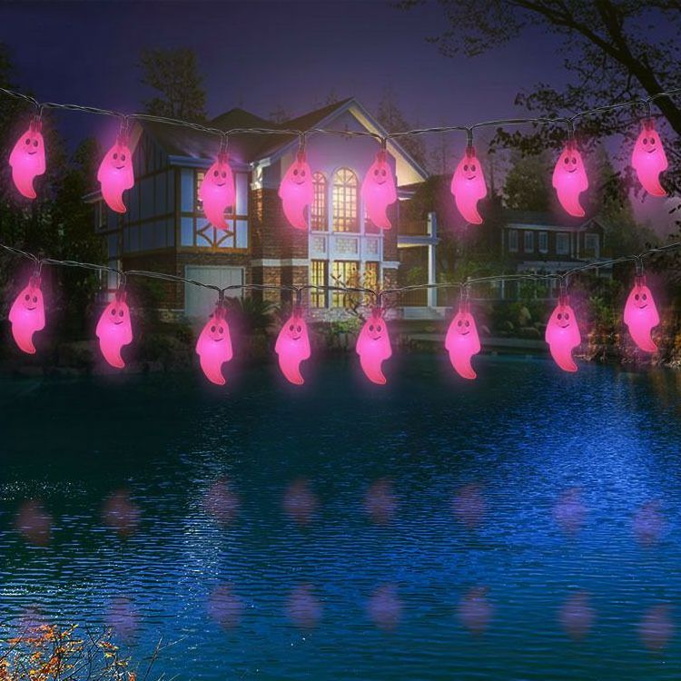 Christmas Decorations Ghost Lamp Solar String Lights Outdoor Led Halloween Lights Waterproof Solar Powered Patio Light 6M 7M