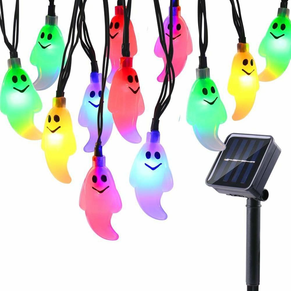 Christmas Decorations Ghost Lamp Solar String Lights Outdoor Led Halloween Lights Waterproof Solar Powered Patio Light 6M 7M