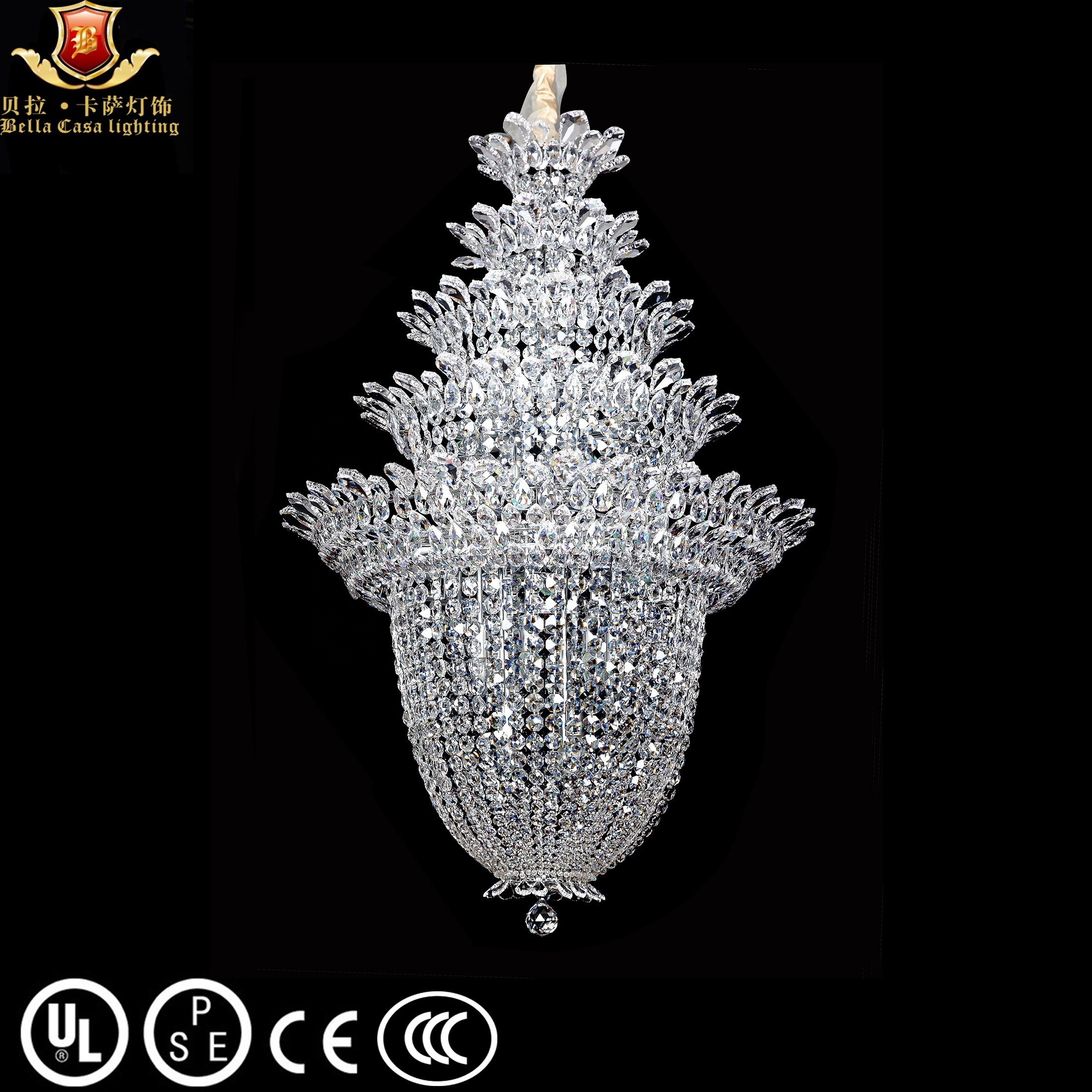 2023 Zhongshan Hot sale factory cheap price modern  stainless steel  glass crystal chandeliers pendant lighting fixtures