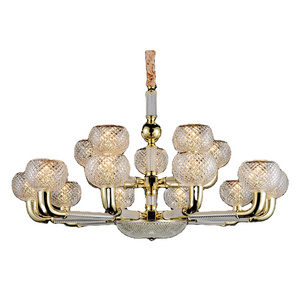 2023 High quality modern  elegance gold   metal European style crystal chandelier lighting