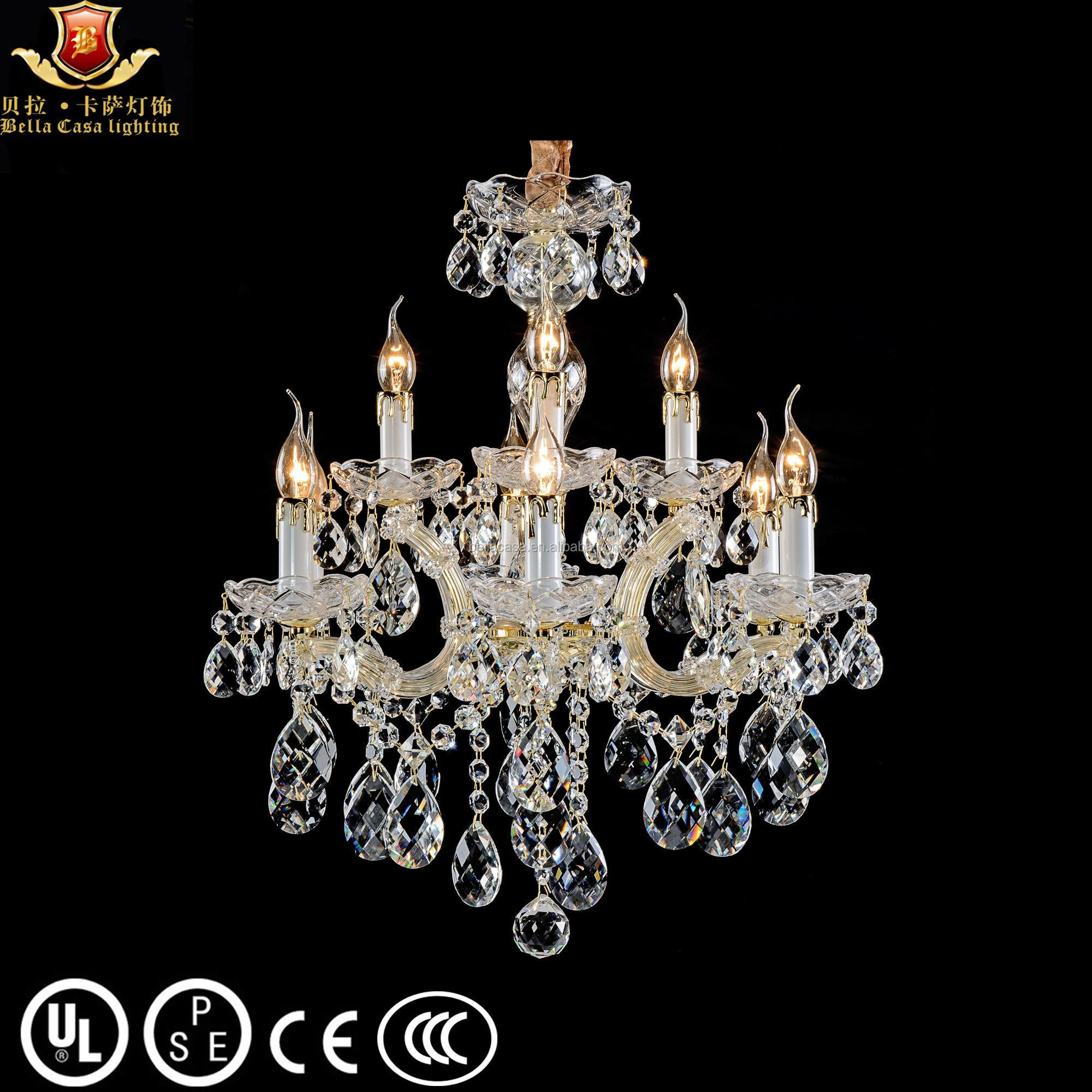 15 lights two layers maria theresa crystal chandelier with Customized crystal lighting fixture for villa hotel every occasion