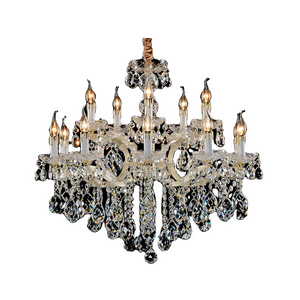 15 lights two layers maria theresa crystal chandelier with Customized crystal lighting fixture for villa hotel every occasion