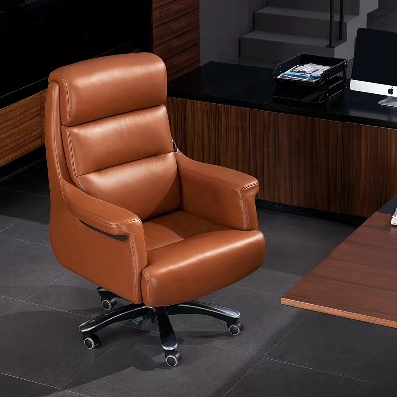 wholesale commercial guangdong office chair and table director in leather black and pink color