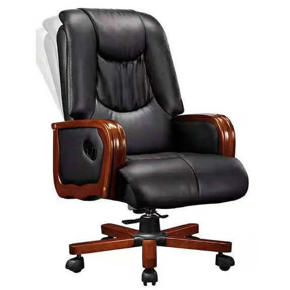 High quality business use ergonomic genuine leather luxury executive components office chair