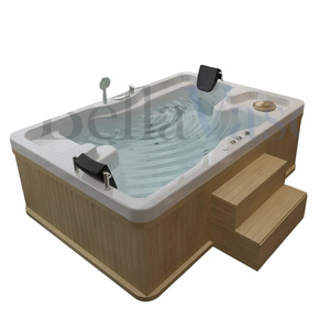 Oslo Jacuzzi Extra Suitable For Indoor And Outdoor Use Two Person 5Mm Acrylic White Anthracite Spa With Massage Bath Tub Adult