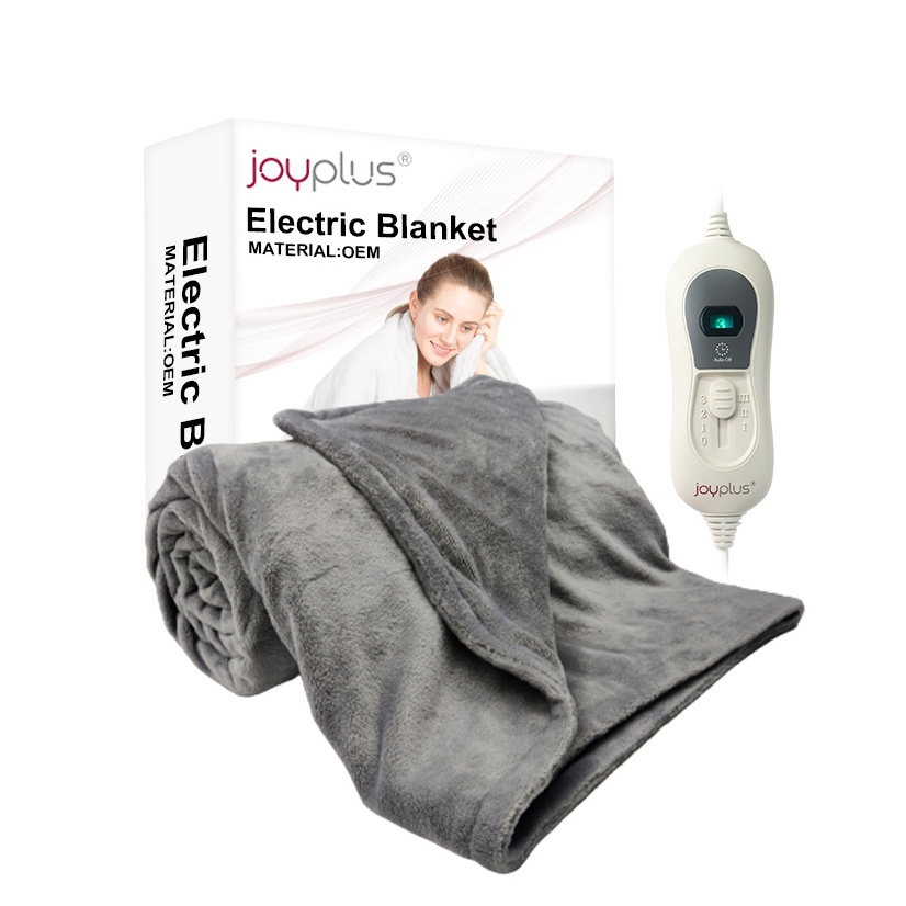 Comfort Sherpa Fleece Heated blanket Electric Throw with Hand Controller 3 hours auto Shut-Off