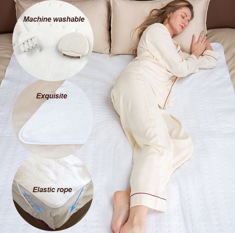 220V electric  blanket queen size china wholesale electric throw blanket uk plug